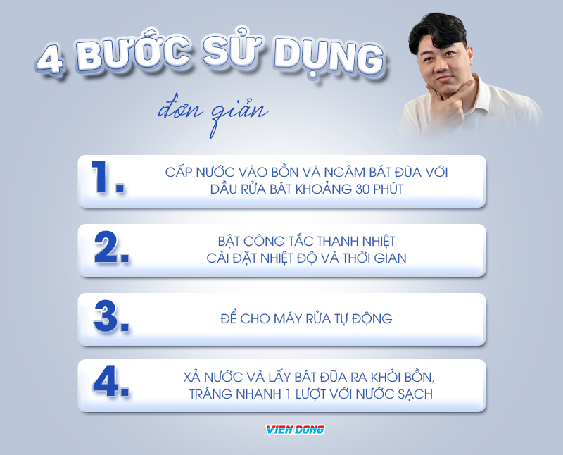 máy rửa bát siêu âm mini