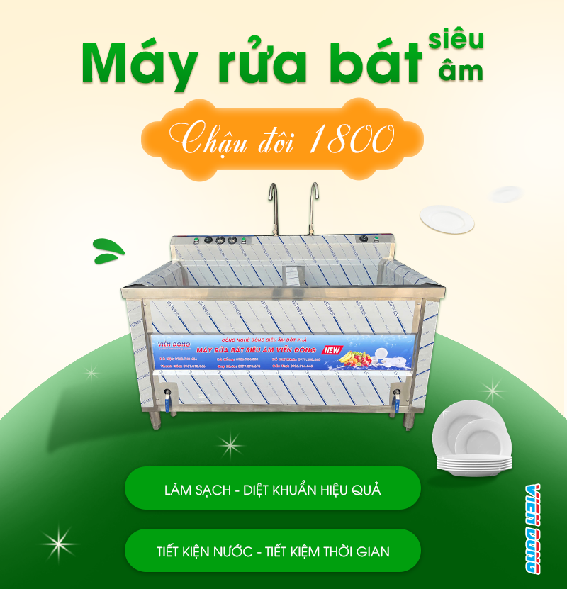 máy rửa bát siêu âm
