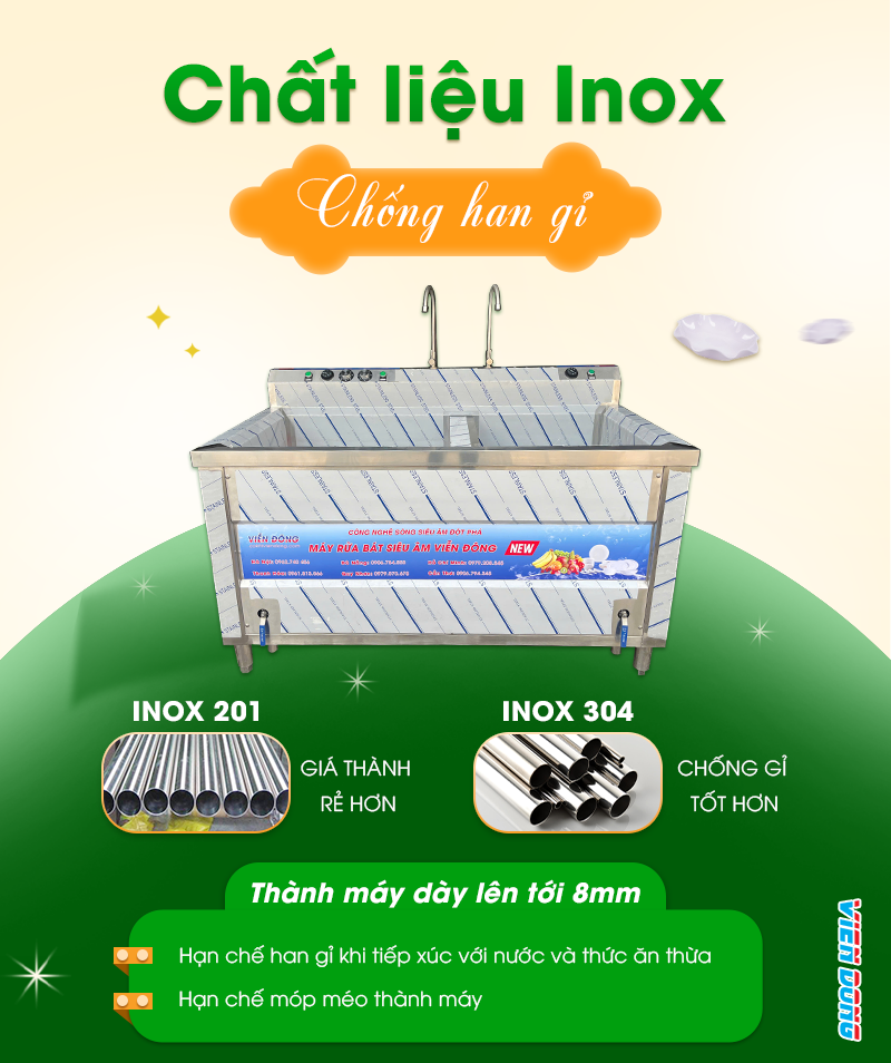 máy rửa bát siêu âm