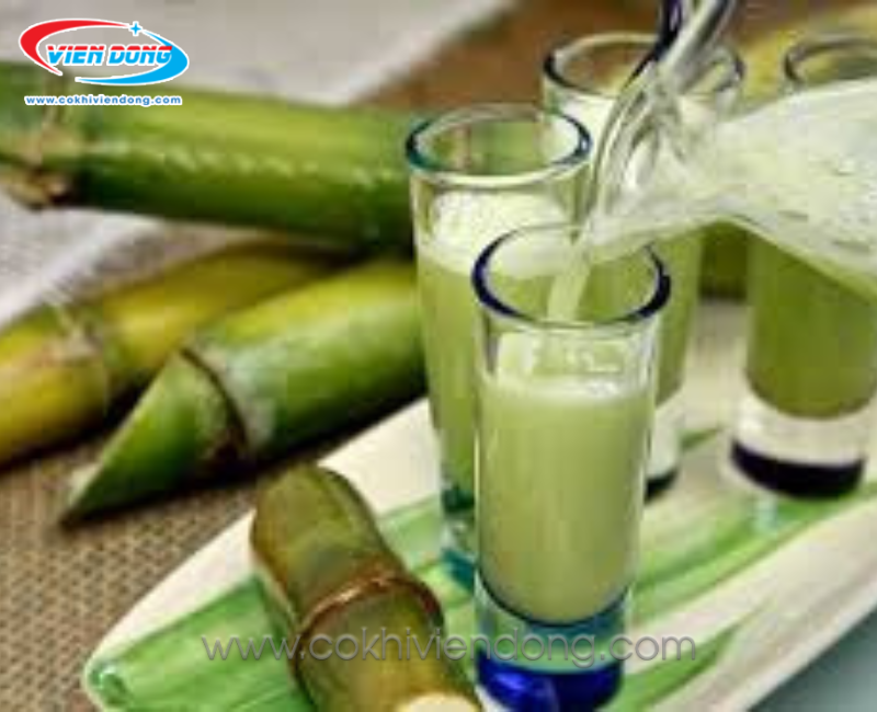 máy ép nước mía tạo bọt