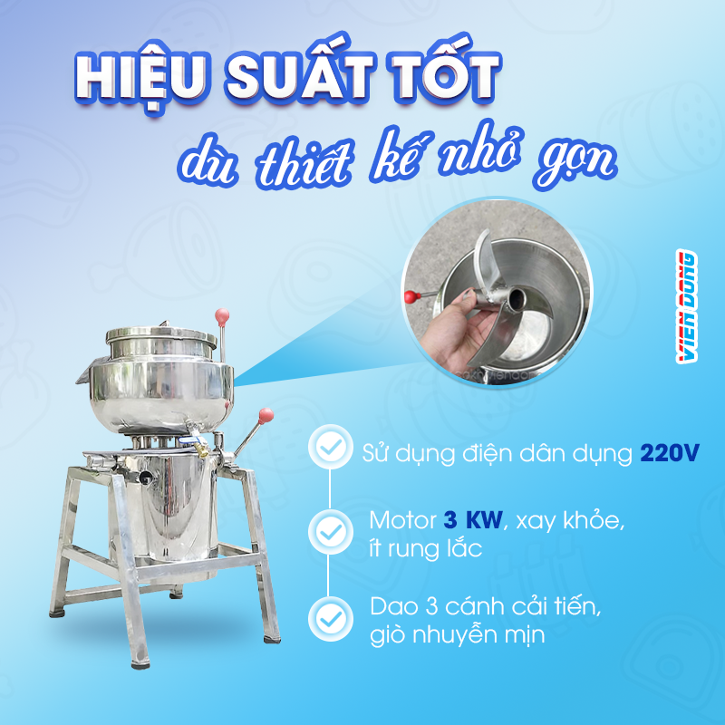 Máy xay giò chả 3kg