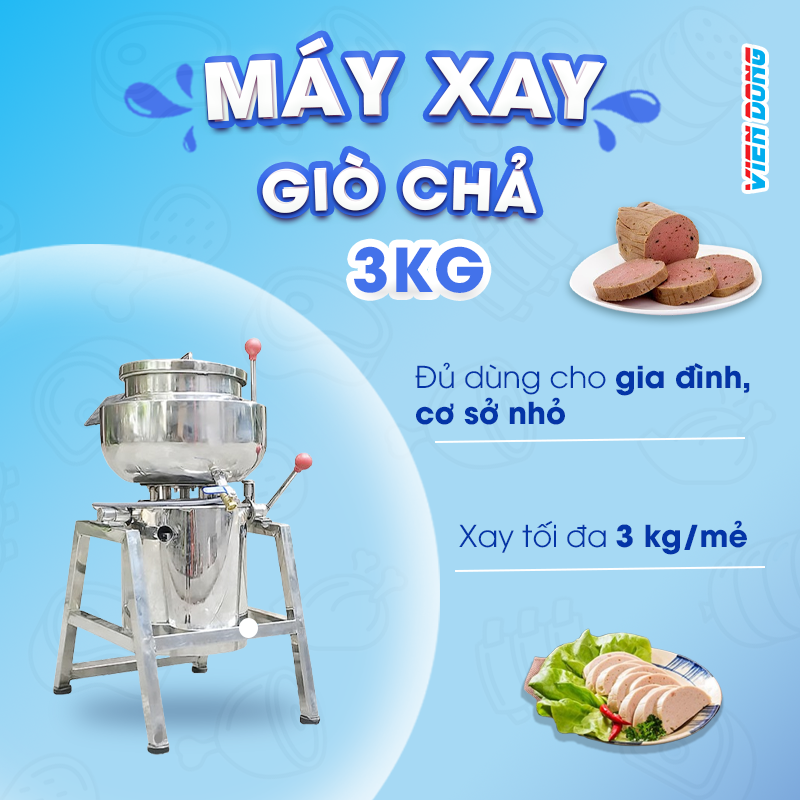 Máy xay giò chả 3kg
