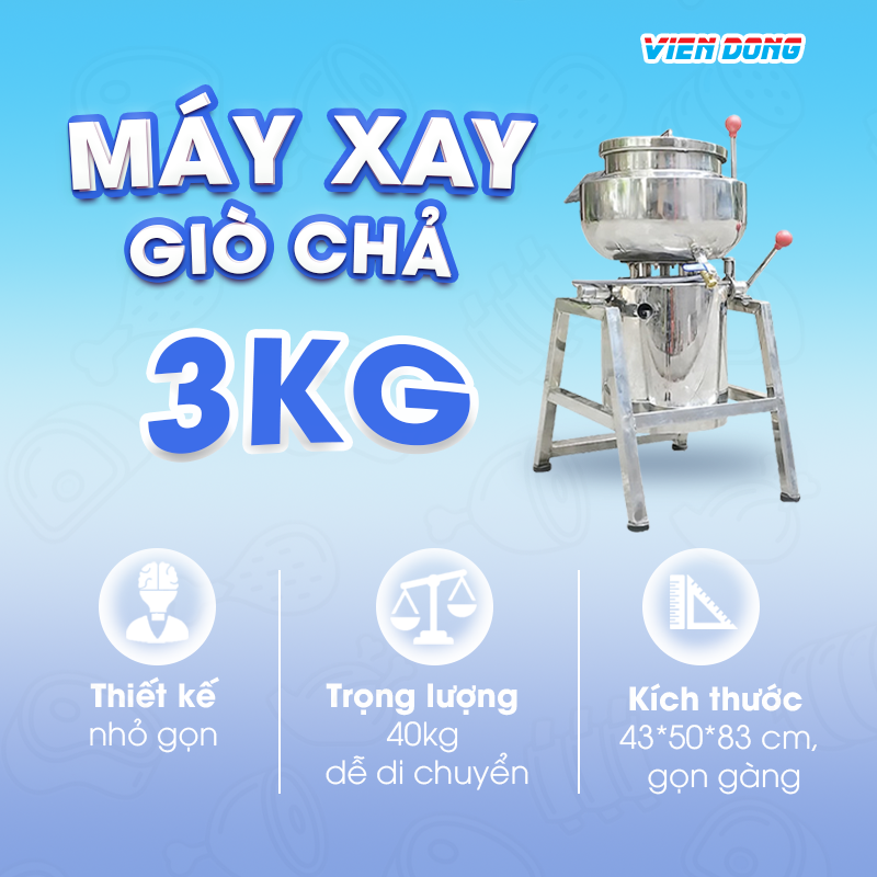 Máy xay giò chả 3kg