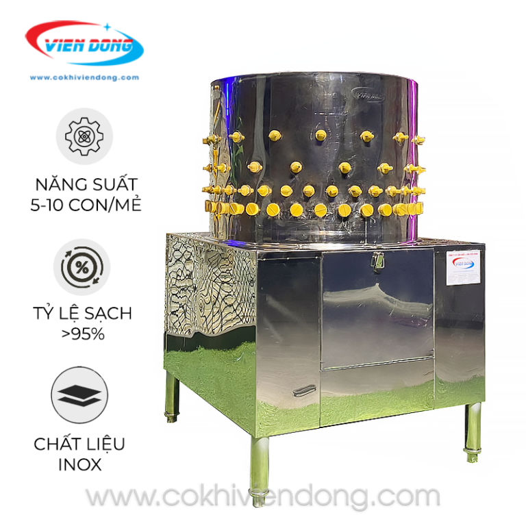 Giá máy vặt lông gà VD50 hợp lý cho hộ kinh doanh nhỏ lẻ
