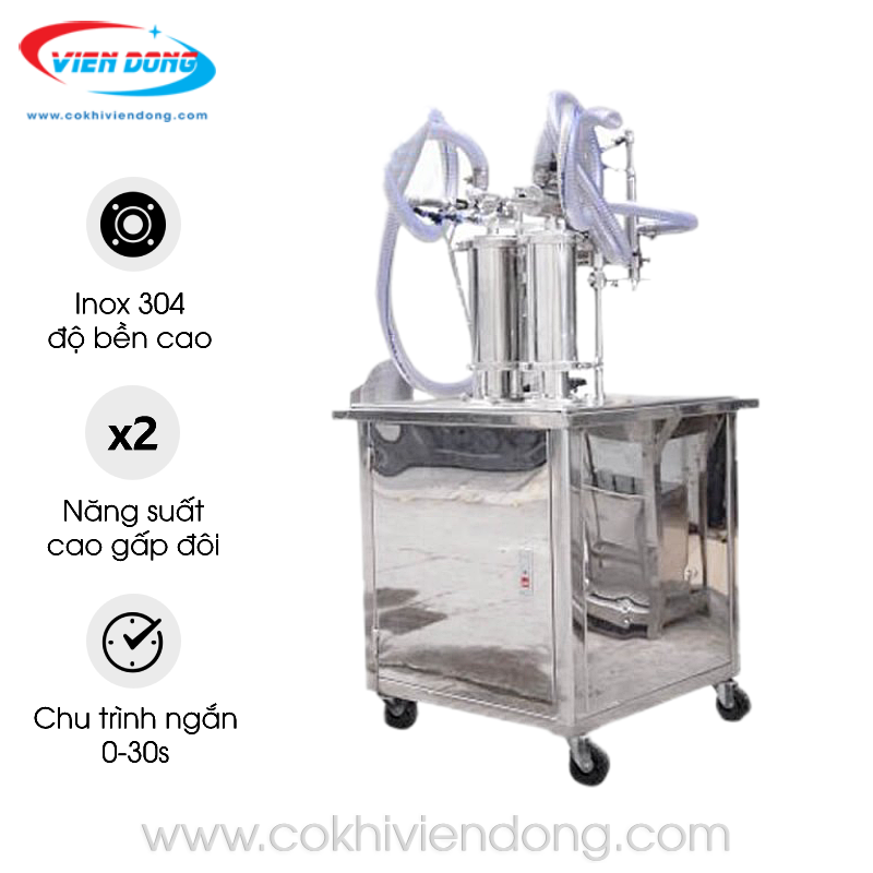 Máy chiết rót 2 vòi