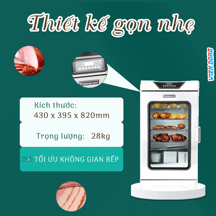 Tủ xông khói xúc xích