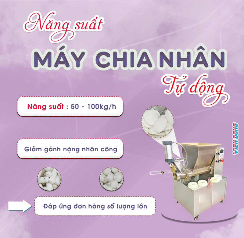 Máy chia nhân bánh trung thu Máy chia nhân bánh trung thu