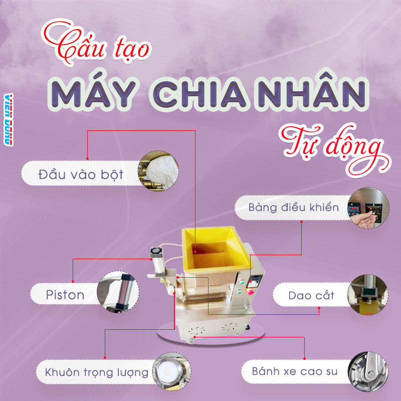 Máy chia nhân bánh trung thu Máy chia nhân bánh trung thu