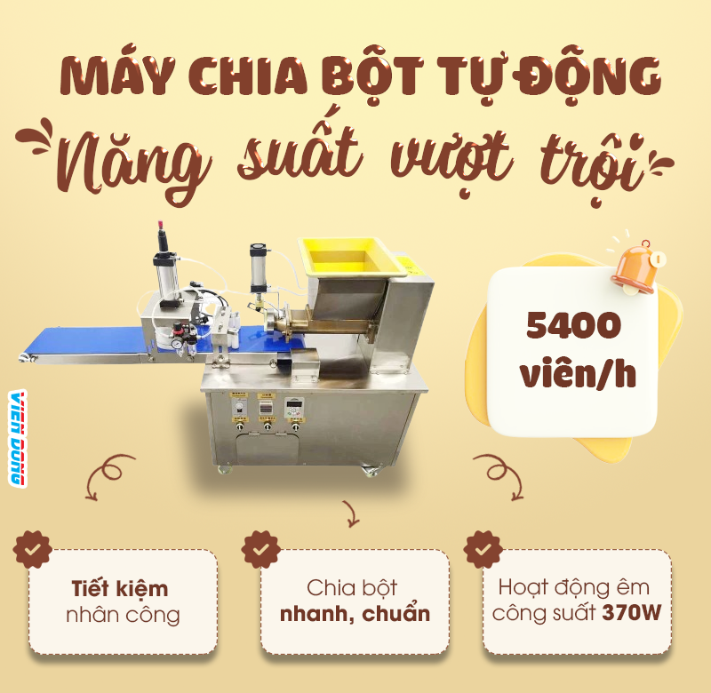 Máy chia bột vo tròn tự động