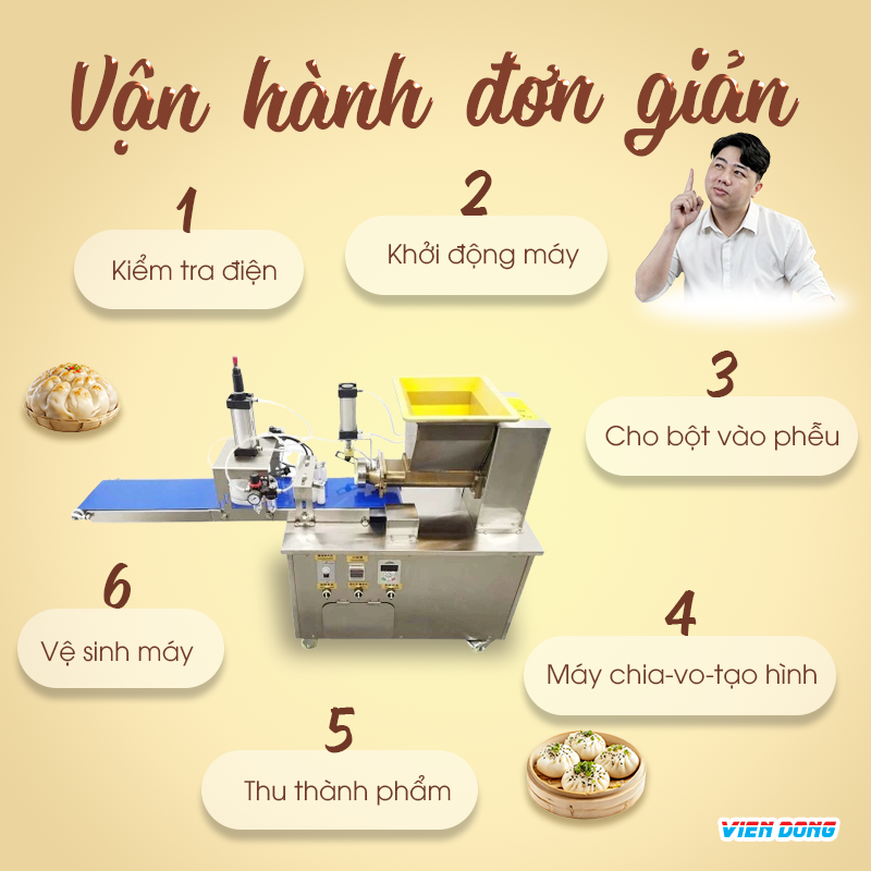 Máy chia bột vo tròn tự động