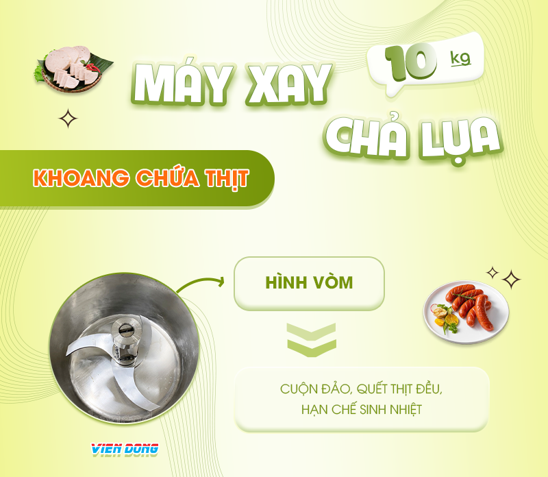 máy xay giò chả 10kg
