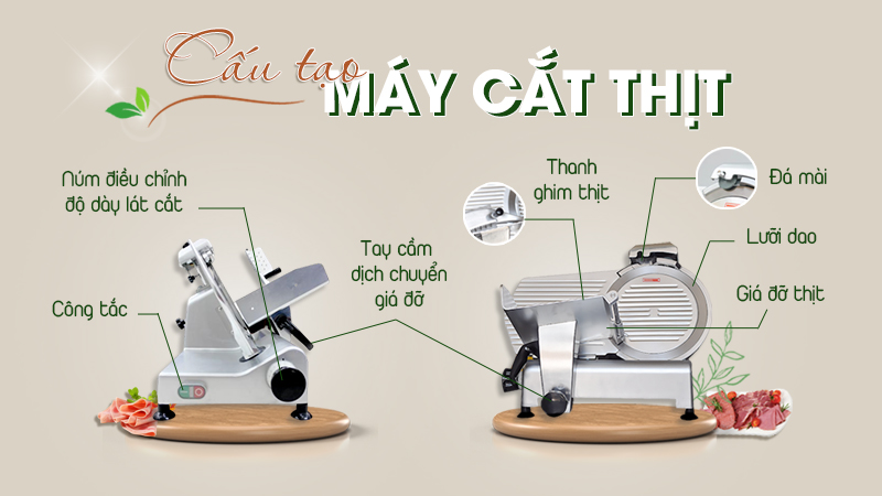 máy thái thịt bò tái