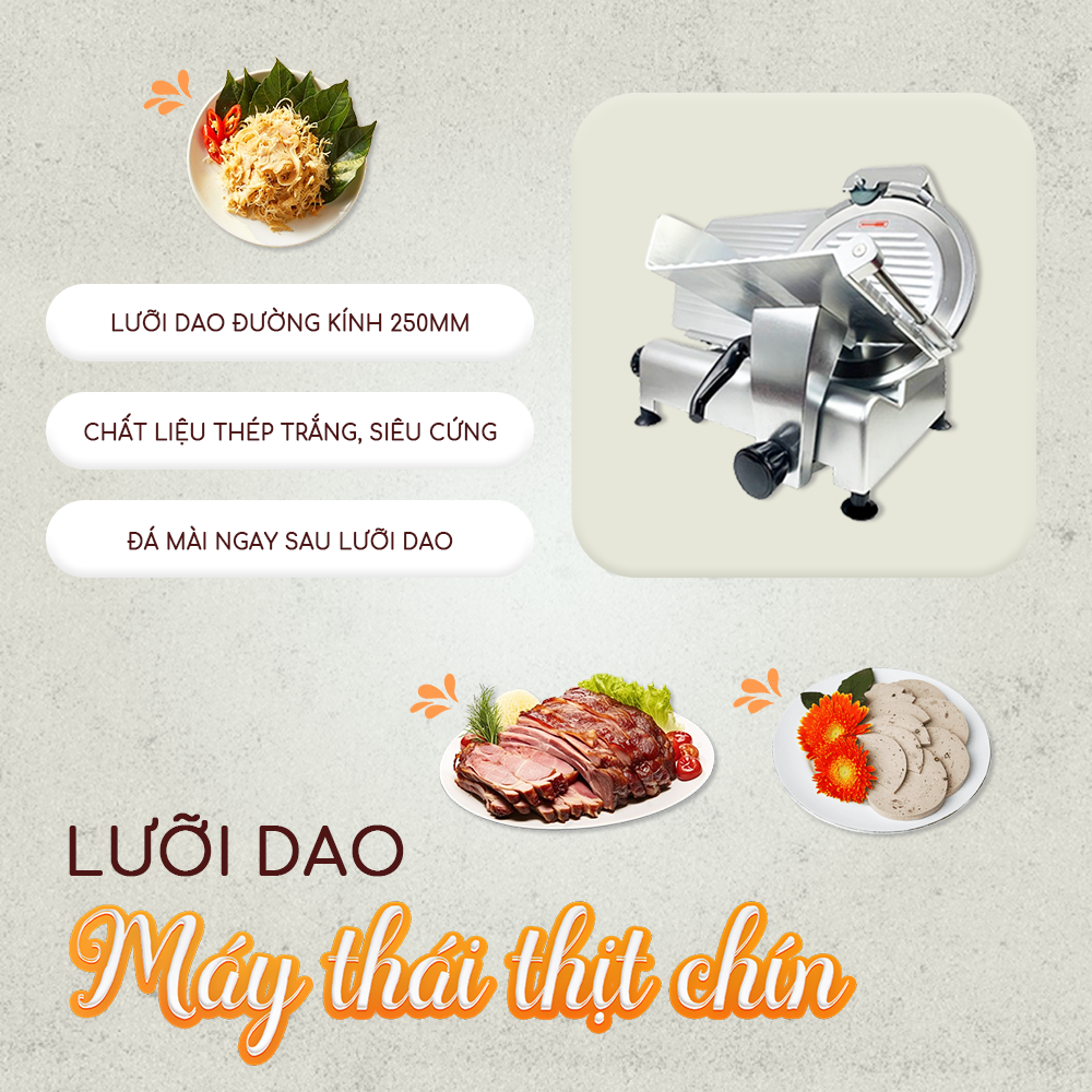 máy thái thịt bò chín