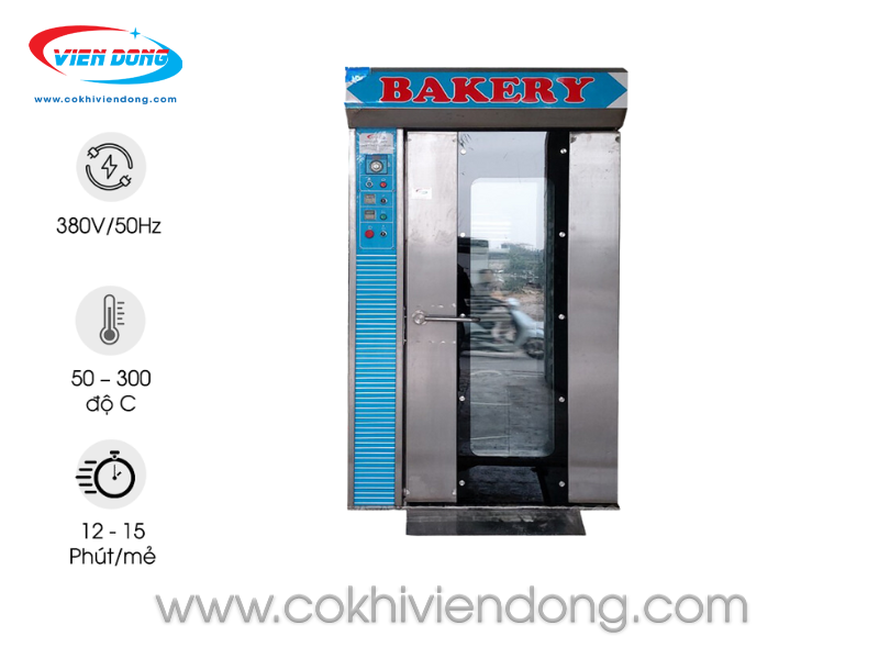 Giới thiệu lò nướng bánh mì xoay 10 khay