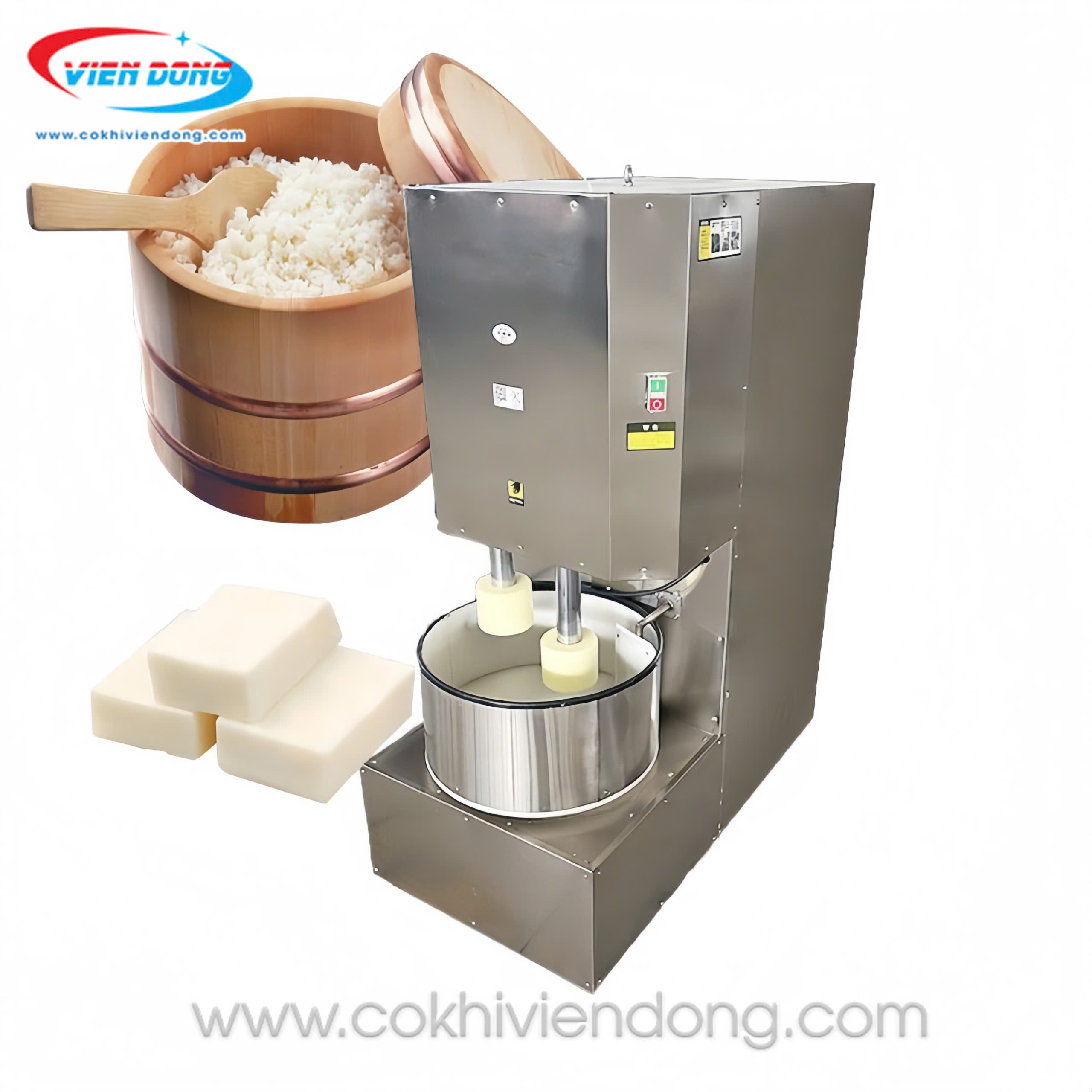 máy giã chả mực