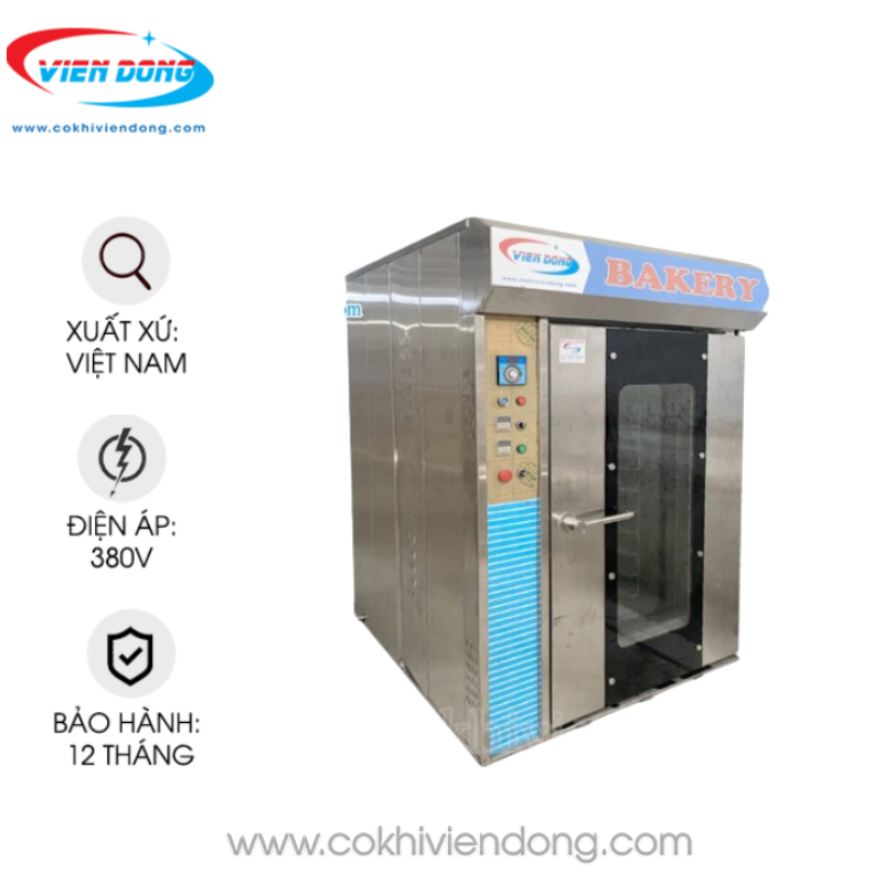 Lò nướng bánh mì xoay 12 khay