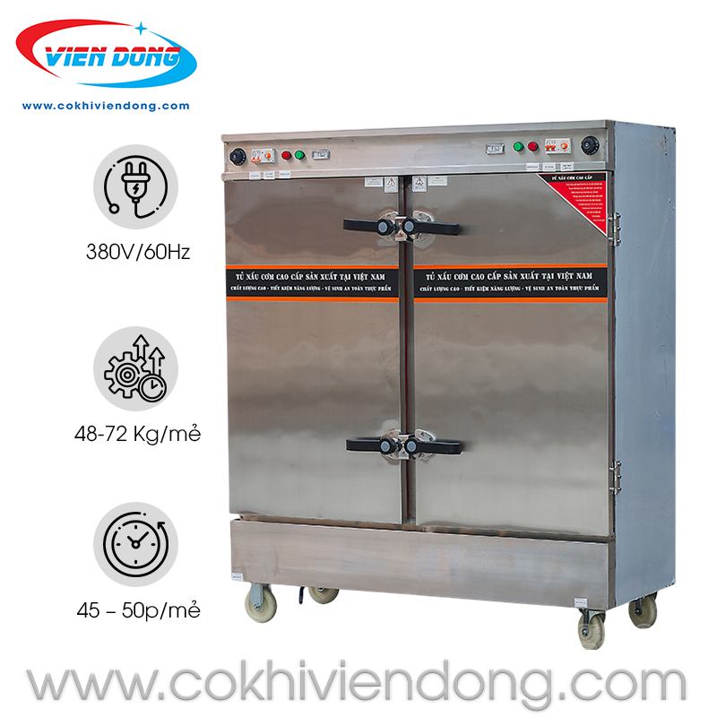 Tủ nấu cơm điện 24 khay điện cơ