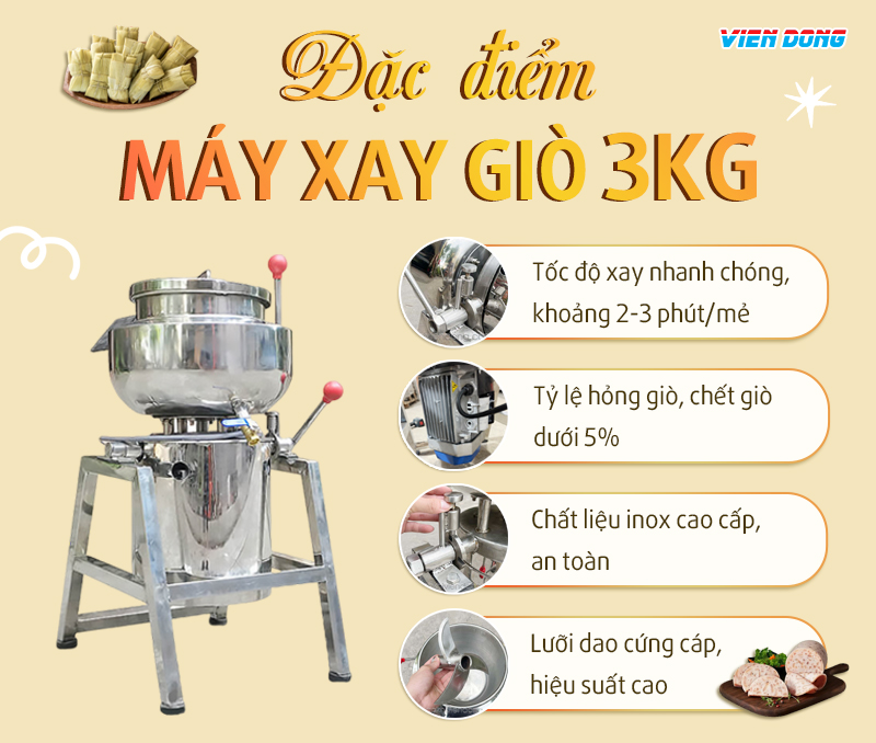 máy xay giò chả loại nhỏ