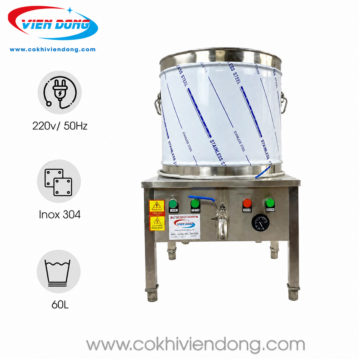 Nồi nấu phở VD 60L