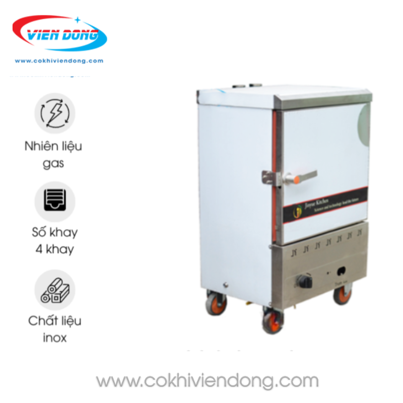 Tủ hấp cơm 4 khay gas