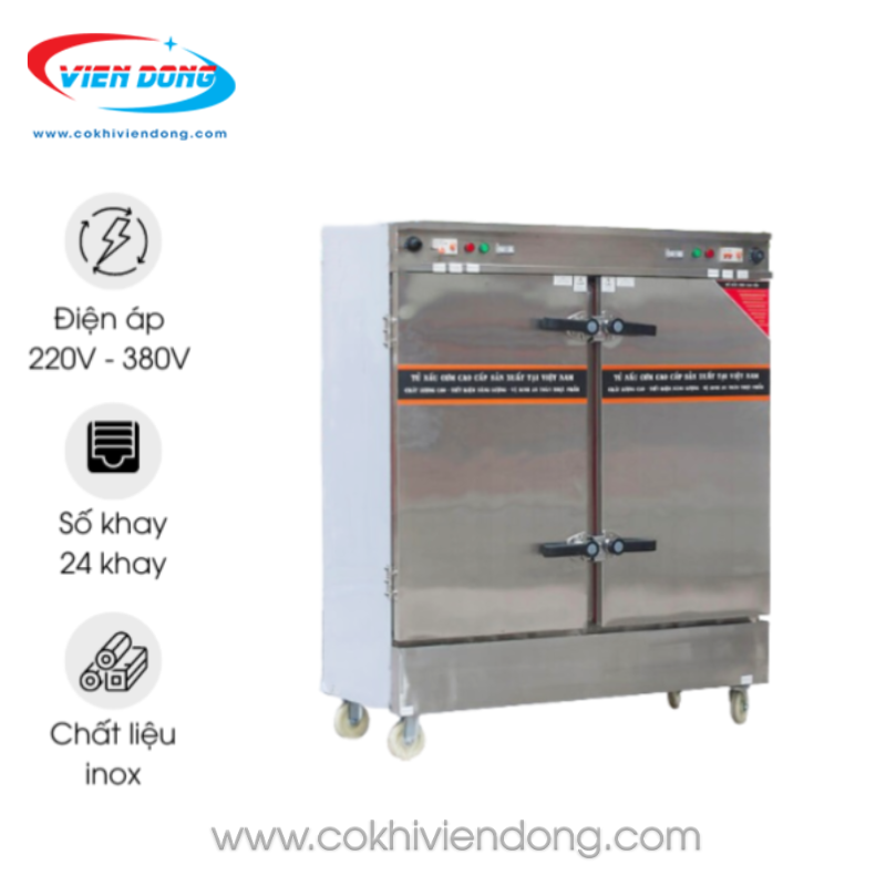 Tủ hấp cơm 24 khay điện
