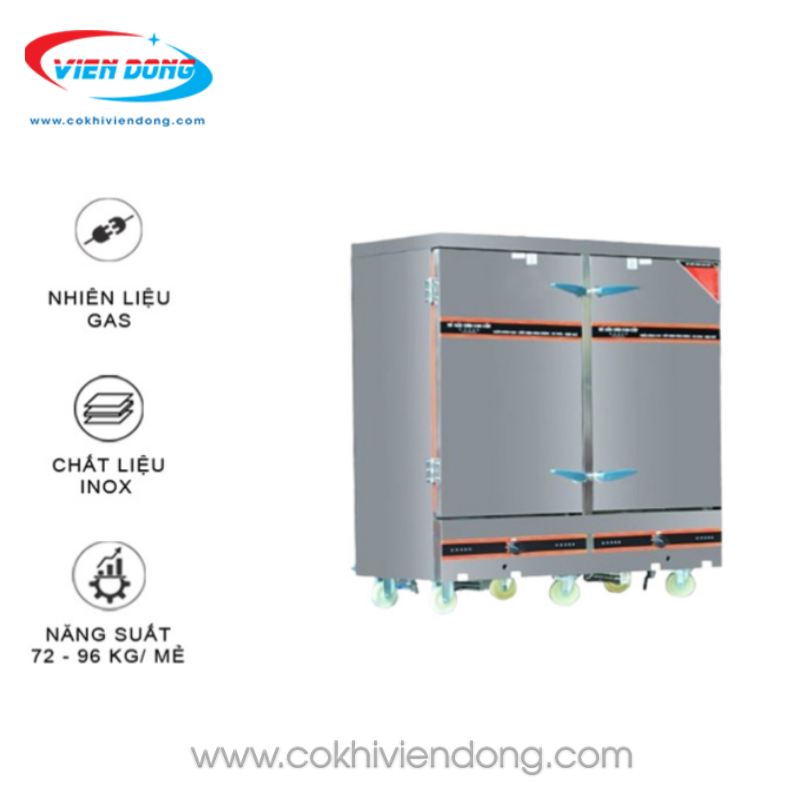 Tủ hấp cơm 24 khay gas