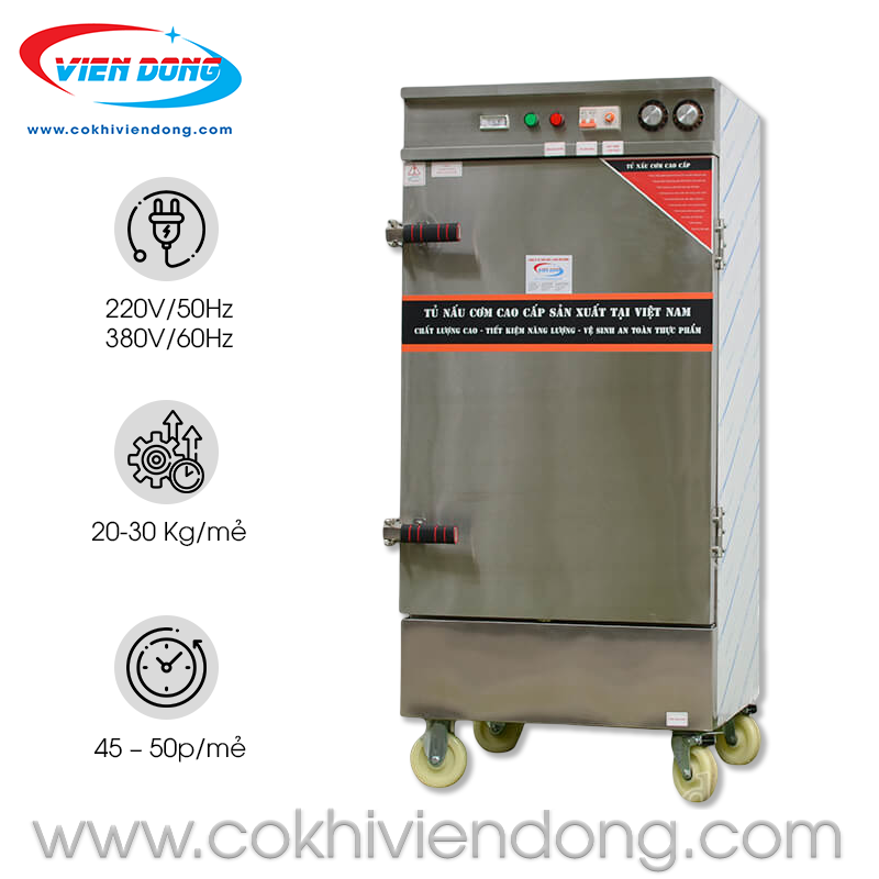 Tủ hấp cơm 10 khay điện