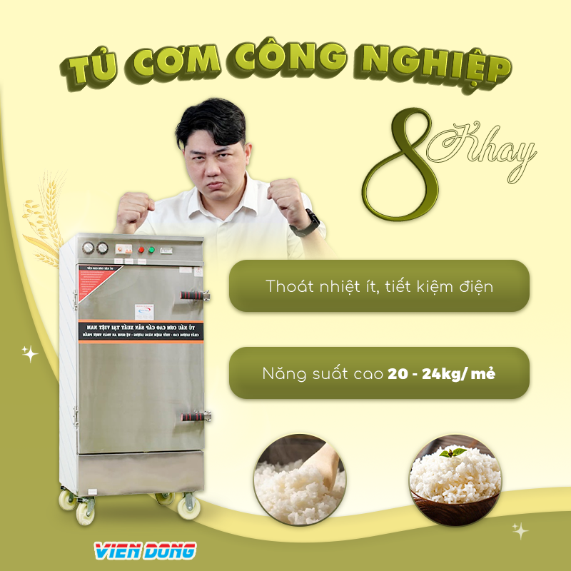 tủ nấu cơm 8 khay