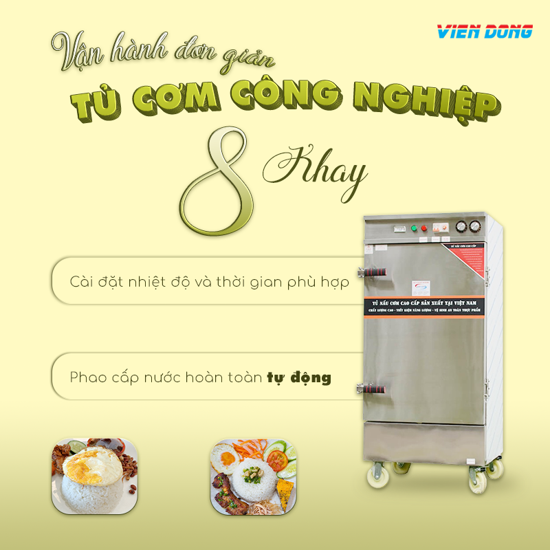 tủ nấu cơm 8 khay