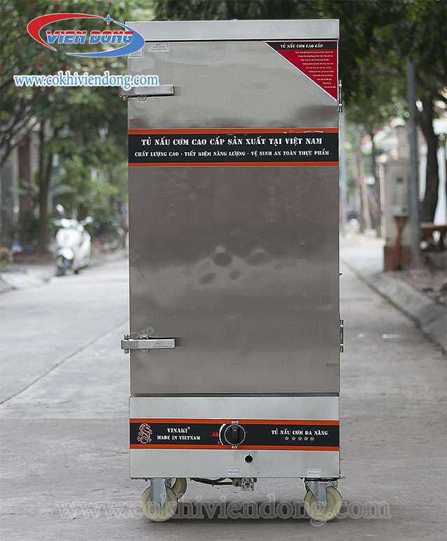 Tủ hấp cơm 12 khay điện gas