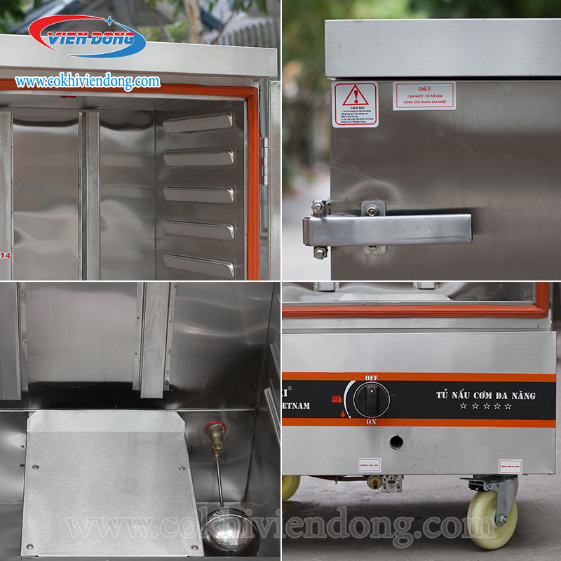 tủ nấu cơm gas công nghiệp