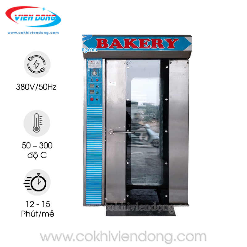 Lò nướng bánh mì xoay 16 khay